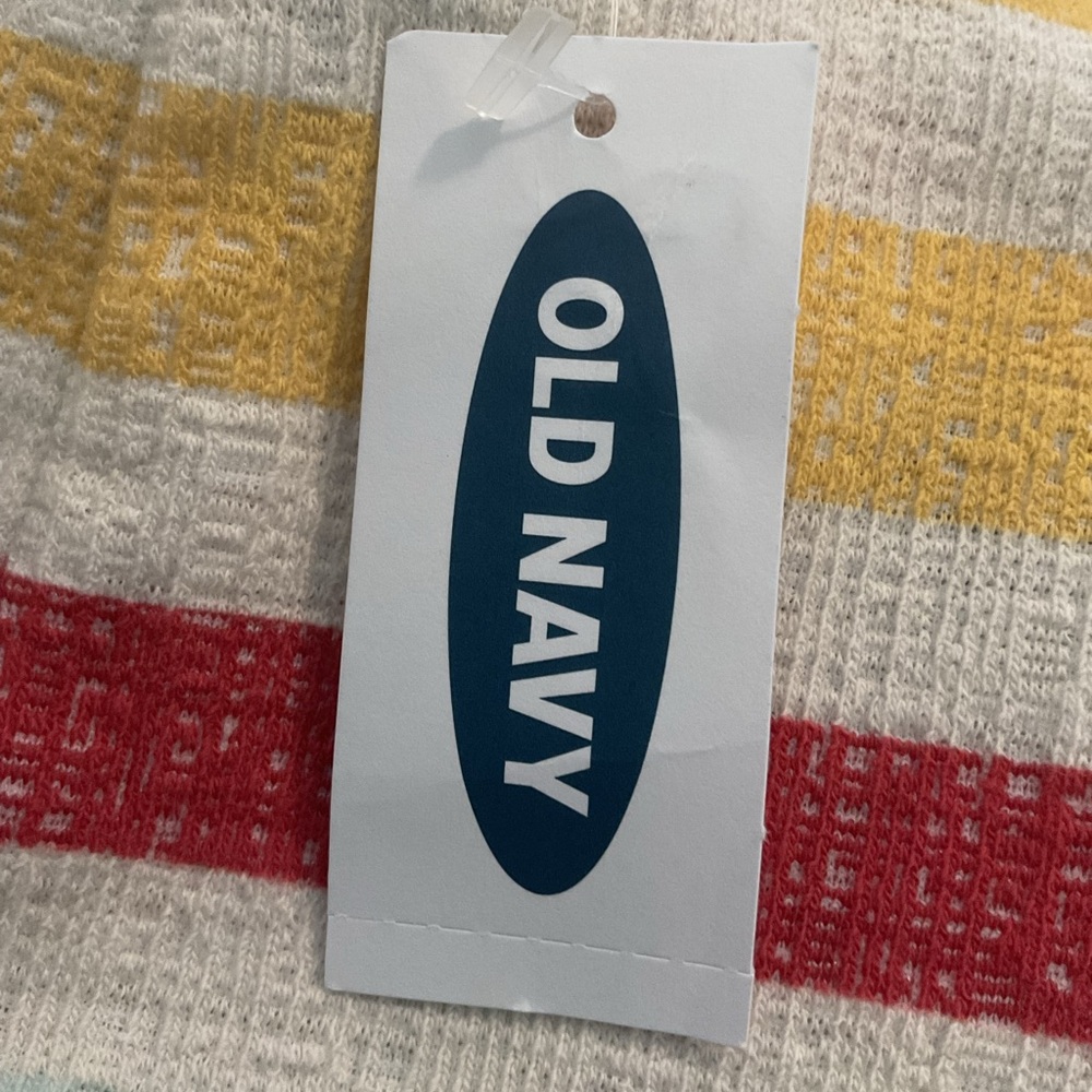 NWT Old Navy Red, Yellow, navy & White Striped Women's Top - Picture 6 of 7